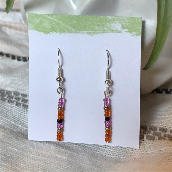Handmade Summer fun earrings - Picture 3 of 3